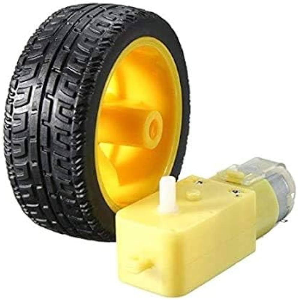 BO Motor I Shaped Dual Shaft 200 RPM With Wheels 